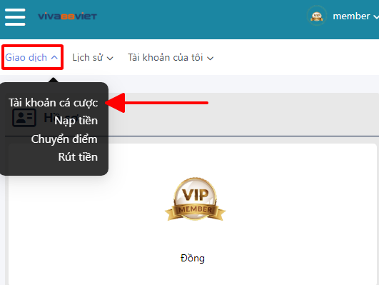 Hướng dẫn Cách lấy lại mật khẩu viva88 chi tiết và dễ dàng - bước 2